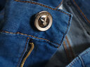 花花公子（PLAYBOY）牛仔裤男夏季新款休闲裤子修身弹力直筒修身长裤男士裤子休闲裤 8015深蓝色 31 2尺4 实拍图