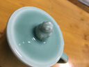 苏客【支持个人/企业/团体定制】龙泉青瓷茶杯陶瓷带盖办公杯老板杯会议室水杯泡茶杯子大容量马克杯礼盒装 敛翼待时-约290ml 实拍图