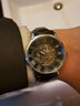 欧绮娜（MG.ORKINA MG）新款手表男时尚腕表 镂空全自动机械表 男士手表防水夜光男表 银壳黑面钢网带 实拍图
