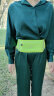 OUDU跑步运动腰包男女款户外多功能手机包防水贴身隐形包装备腰带包袋 荧光绿 实拍图