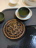 茶盘托盘乌金石密胺干泡盘托盘小号办公蓄水排水两用简约功夫茶具盘 花边(乌金/石英茶盘)-合金/龙腾盛世 实拍图