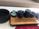 瓷之艺恒黑陶茶壶功夫茶具礼盒陶瓷套装鎏纯银茶具套装节日送礼结婚婚庆 锦绣山河18头-蓝砂釉R3f 礼盒装 实拍图