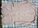 LANWEIFEILEI秋冬季针织开衫中长款宽松毛衣外套女新款加厚韩版针织衫外套 粉红色 XL（130-140） 晒单实拍图