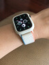 中沃适用苹果手表表带apple watch ultra2尼龙回环单圈运动防水透气iWatch s10/s9/s8/se男女通用 42/41/40/38MM【奶白色】佩戴轻盈 实拍图