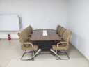 FG 会议桌简易板式大小型简约现代圆桌椅组合上海办公家具实木大小型会议桌长桌洽谈桌 2400*1200*750（双管脚）+8把椅子 晒单实拍图