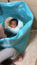 诺澳 婴儿游泳池大号家用室内儿童游泳桶免充气泳池宝宝洗澡桶 80x80cm全夹棉车子蓝款-均码脖圈 实拍图