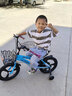 贝琦童（BEIQITONG）儿童自行车单车2-3-4-6-9-10岁男孩童车中大童女孩小孩宝宝脚踏车 尊享蓝【一体轮】暴君轮水壶礼包 16寸适合身高(105-115)CM 实拍图