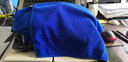 爱车安全之家洗车大毛巾吸水加厚细纤维干发抹布擦玻璃擦车巾汽车用汽车用品 (30cm*30cm)蓝色 约14g/条 实拍图