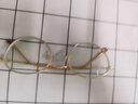 立米近视眼镜男女同款圆形金属眼镜框复古文艺配度数防蓝光平光护目镜 金色 配1.56非球面防蓝光镜片 实拍图