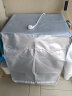 宜百利 洗衣机罩 滚筒洗衣机通用防水防晒盖布 全自动海尔小天鹅美的防尘罩子 4.5 5 6 6.5公斤 涂银色M7201 实拍图