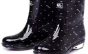 回力雨鞋中筒女防水防滑鞋套鞋胶鞋女士雨靴短靴时尚户外女鞋HXL523 粉点黑 39 实拍图