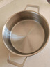 Momscook慕厨（Momscook） 不锈钢火锅 304火锅锅双耳复底 燃气电磁炉通用 30x10.5cm火锅（XR3010） 30cm 实拍图