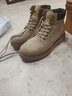 森馬（senma）高帮马丁靴系带时尚百搭舒适工装靴男靴 619313602 月光灰 39码 实拍图