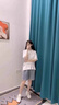 浪莎天丝牛仔短裤女夏季薄款高腰学生中裤休闲宽松显瘦冰丝阔腿五分裤 浅复古 M 【适合99-108斤】 实拍图