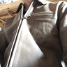 PERCOOL真皮皮衣男休闲翻领复古皮夹克欧美风头层磨砂牛皮秋冬季中年外套 驼色 (头层牛皮) S号（110斤-130斤） 实拍图