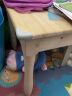 格趣 实木儿童学习桌椅套装儿童写字书桌幼儿园宝饭桌松木小方桌 60*60*52(1桌+2椅) 晒单实拍图