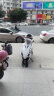 杰帆（JF）踏板摩托车125cc鬼火一代摩托车外卖踏板车燃油车助力车可上牌 白色带暴走贴花 高配款 实拍图