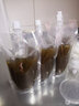广塑自立吸嘴袋液体包装袋分装袋一次性水果果汁珍珠奶茶豆浆酸奶便携封口密封自封塑料外带方便食品饮品袋子 空白-250毫升 100只+灌装工具 实拍图