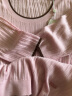 JUZUI玖姿肌理条纹羊毛衫女装2023夏季新款修身显瘦气质女人味套头衫 粉红 XL 晒单实拍图