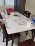 京释（JINGSHI）餐桌 岩板餐桌椅组合意式轻奢现代简约家用饭桌餐厅家具 羊脂白玉亮光【蝴蝶椅】 160cm *80*75cm单餐桌 实拍图