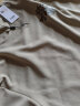 南极人短袖男夏季日系简约潮流高级重磅圆领体恤青少年透气纯棉宽松上衣 浅米#乐天使前图 XL 实拍图