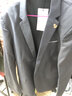 vocacool西服套装男三件套商务休闲职业正装结婚礼服大码西装学生西服外套 灰色西服外套+裤子+白衬衫+领带 XXL/135-154斤 实拍图