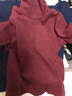 纯一良品（CUNYI）童装男童高领打底衫儿童长袖T恤中大童女童打底衣宝宝上衣秋冬装 枣红 140 cm 实拍图