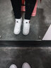 莱然休闲鞋内增高女鞋子厚底运动高帮单鞋时尚小白鞋潮2025春夏季新款 白色 38 实拍图