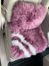 百冉皮毛一体冬季纯羊毛汽车坐垫长毛无靠背座垫真毛车垫单片方垫毛垫 前排一片+1个腰靠粉紫 其他车型留言车型(95%车型可用) 实拍图