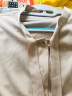欧莎（OSA）职业长袖系带衬衫女士23新款复古上衣设计感小众衬衣 杏色 S 实拍图