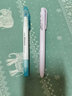 uni三菱荧光笔文具PUS-102T/103T可视窗荧光笔透明双头记号笔淡色手账标记笔 柔色系-黄色 实拍图