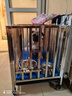 金百特 【不锈钢狗笼子】 金毛狗笼子中大型犬狗笼子宠物狗狗笼子狗屋高档狗别墅 长78*53*67【带蓝色垫板】+20cm狗碗 实拍图