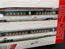 卡威高铁火车玩具套装复兴号和谐号合金动车模型儿童小火车轨道列车 电动复兴号 白色双节 实拍图
