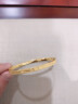 汉秀 黄金手镯女款 三生三世金镯子送妈妈送老婆生日礼物 内径60mm（金重9.24±0.1g） 实拍图
