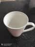 天城一品  陶瓷杯子马克杯纯白简约喝水杯广口杯牛奶杯咖啡杯白瓷茶杯   V型杯-无盖 实拍图