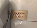 罗格朗（LEGRAND）118型插座尚超风系列暗装插排 烁金色二十孔插座 实拍图