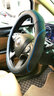 迪加伦 方向盘套 真皮 汽车用品装饰 男士 女 把套 大众奥迪福特别克丰田宝马奔驰 改装 别克新英朗凯越君威君越威朗昂科威昂科拉昂科雷GL8 蓝线-运动版 实拍图