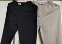 妥妮哈伦裤女夏季薄款冰丝九分休闲裤2025新款高腰裤子女宽松显瘦女装 010-黑色+卡其【2件】 4XL 适合145-160斤 实拍图