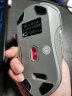 火银狐 T1充电USB蓝牙无线鼠标低音声小锂电池2.4G便携超薄笔记本台式机办公舒适大手型无限） 蓝牙+2.4G无线双模 T1白色[低音版] 实拍图
