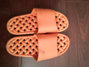 惠夫人 凉拖鞋男女夏天防滑室内鞋洗澡简约大码浴室居家夏季拖鞋情侣 麻花漏水 桔色 40-41码(适合39-40码穿) 实拍图