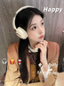 PAXA派可夏头戴式无线耳机蓝牙AI智能翻译同声传译 重低音无线耳麦超长续航高音质手机电脑游戏适用 云岩白【128种语言+AI实时翻译】 实拍图