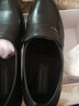 红蜻蜓男鞋 皮鞋男士中老年爸爸鞋秋冬商务正装鞋真牛皮套脚新品棉皮鞋 黑色加绒 40 实拍图