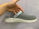 卡骆驰（crocs）洞洞鞋男鞋女鞋 25夏季新款运动鞋平底沙滩鞋透气情侣凉鞋拖鞋子 贝雅系列-卵石色 42-43 (270mm) 实拍图