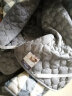 瑞娜美 加厚保暖法兰绒床垫软垫子冬天珊瑚绒0.9单人学生宿舍垫被 灰白格 180*200cm 实拍图