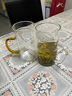 瓷牌茗茶具（cipaiming teaset）瓷牌茗 玻璃茶杯家用耐热透明玻璃杯子水杯带盖过滤办公室个人杯 《透明》月牙个人杯（无盖） 实拍图