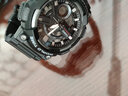 卡西欧（CASIO）手表 防水黑金太阳能男表 多功能夜光双显运动学生手表情人节礼物  AEQ-110W-1A 十年电力+世界时间 实拍图