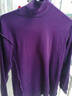 水晶豆 女士高领保暖内衣全棉中老年人棉毛衫男纯棉老人秋衣秋裤套装宽松大码打底秋冬季 女高领-深紫 M 实拍图