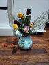 墨菲美式乡村小花瓶摆件插花欧式陶瓷客厅家居装饰餐桌干花仿真花花器 报喜鸟（不含花） 实拍图