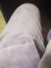 芬腾 珊瑚绒睡衣女冬季加厚法兰绒开衫加绒休闲秋冬款家居服套装 浅紫 S 实拍图
