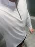 撸铁狗健身服速干衣男秋冬长袖弹力透气吸汗运动休闲T恤立领打底健美衣 白色 XXL/180-185 实拍图